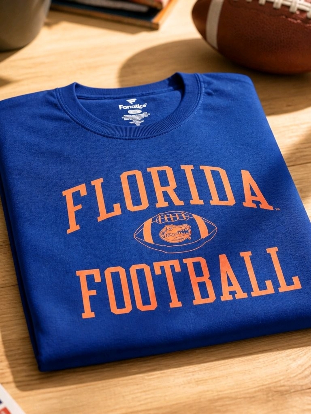 Fanatics Royal Blue Tee with Orange Florida Football Graphic